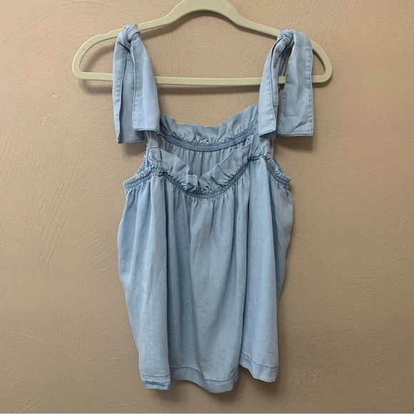 ALL SAINTS Flo Tencel Top Light Blue Size 10 NWT New - Picture 5 of 11